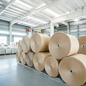 Paper rolls in a warehouse