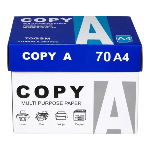 A4 Copy Paper — 70GSM/75GSM/80GSM — A4 (210mm*297mm) (Ref. 2189135932)