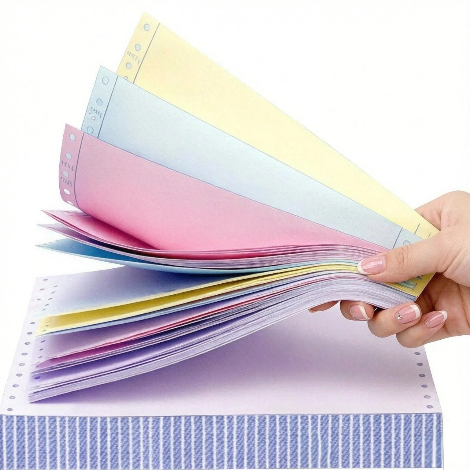 NCR carbonless paper sheets